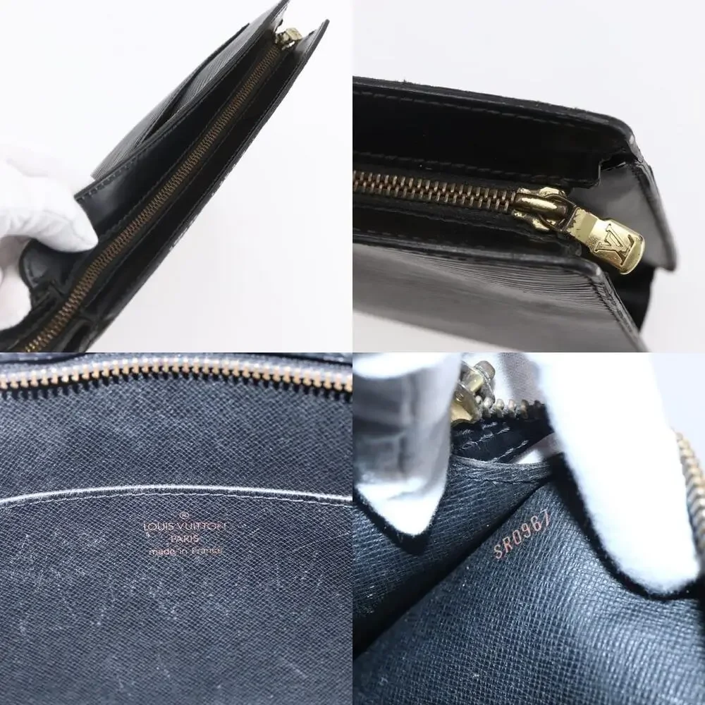 Louis Vuitton Epi Pochette Homme Clutch Bag Black